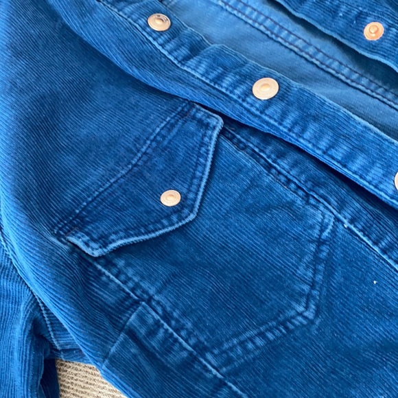 Zara button down long corduroy jacket - Picture 3 of 4